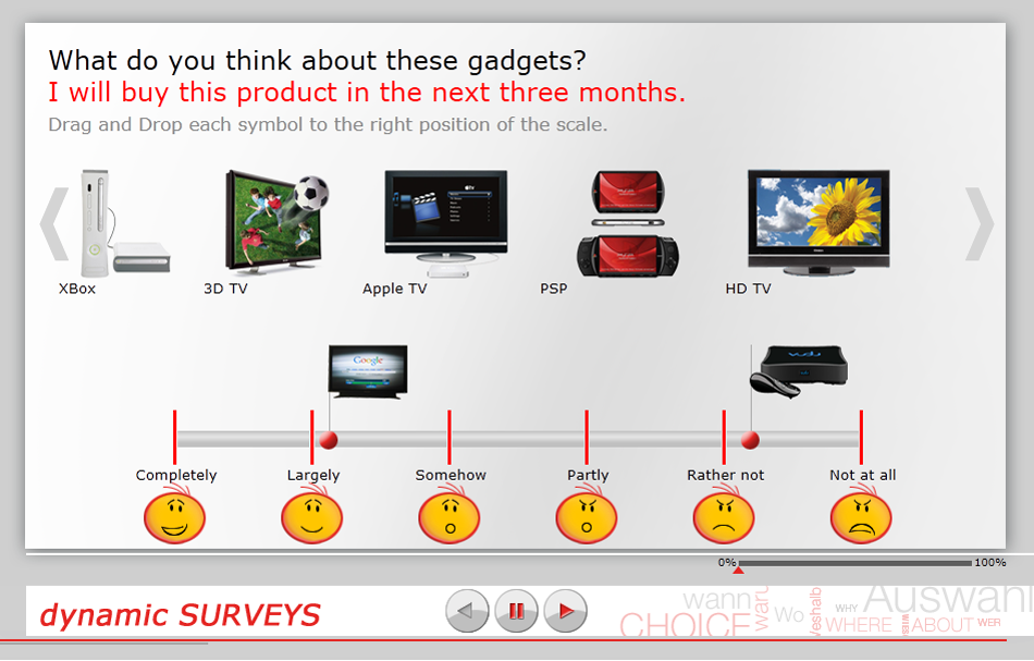 Dynamic Surveys Drag And Drop Slider